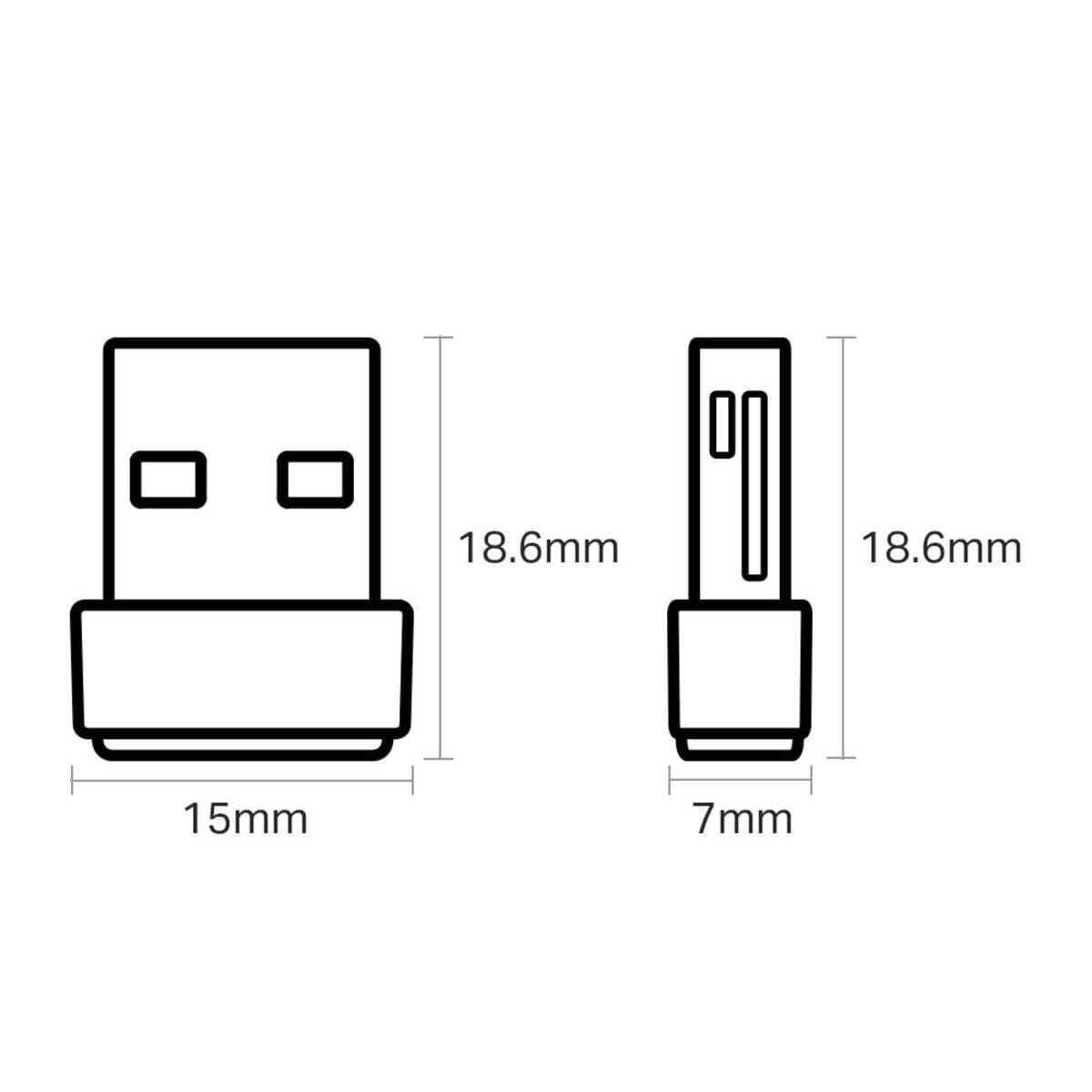 Adaptador Wi-Fi TP-Link Archer T2U Nano AC600 600 Mbps5