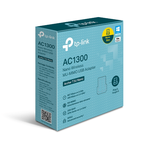 Adaptador Wifi USB Tp-link Archer T3U Nano Doble banda MU-MiMO 867mbps3