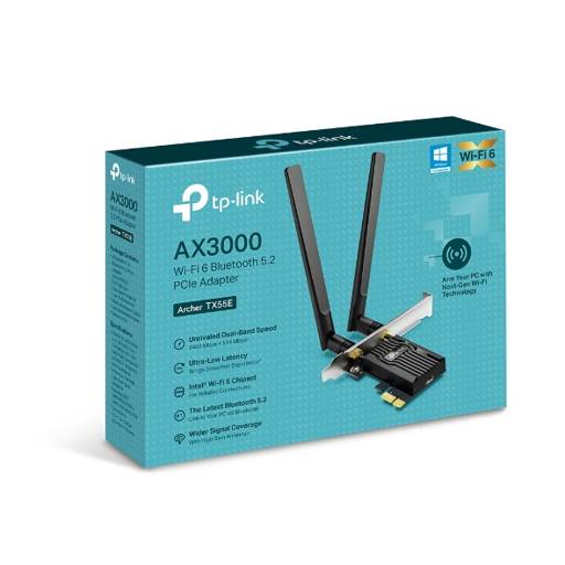 Tarjeta Pcie Archer Tx55e Adaptador Wifi 6 Con Bluetooth 5.22
