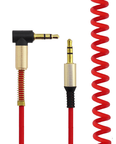 CABLE AUXILIAR GENÉRICO 2 METROS ESPIRAL CONECTOR A 90°3