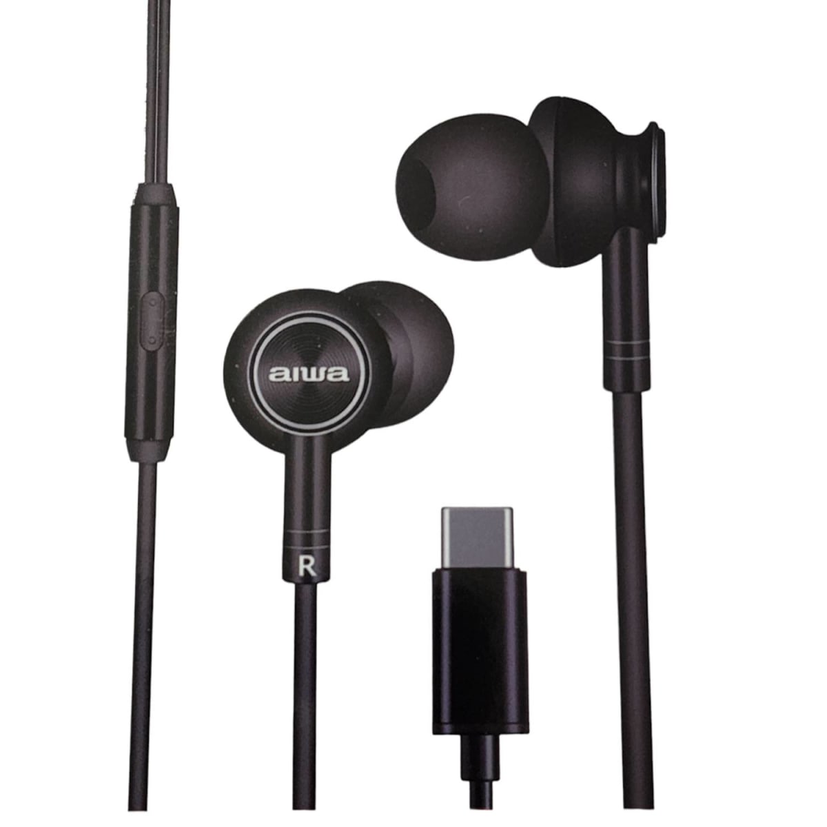 Audifonos Aiwa Tipo-C Aw-I30Tc Negro 0