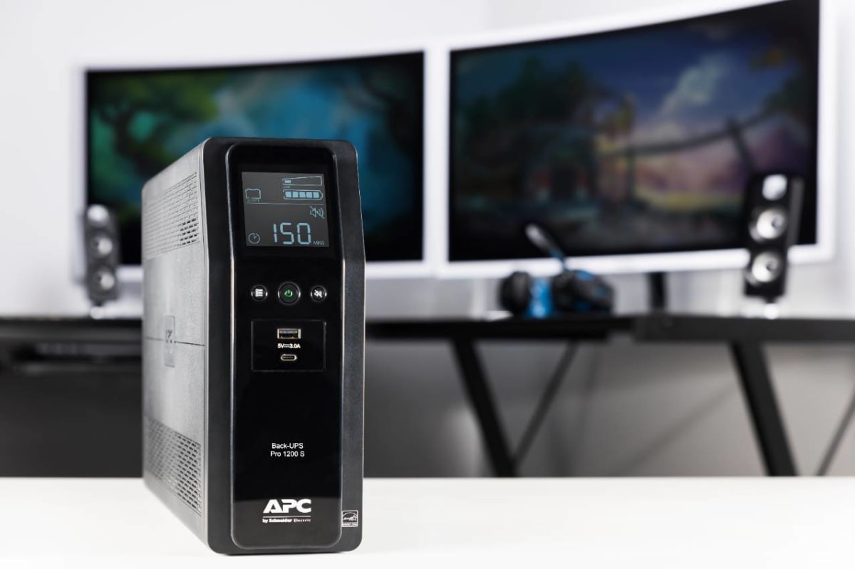 Ups Apc Sai Back Pro 1200Va 230V Sinewave Avr Lcd 8 Salidas Iec5