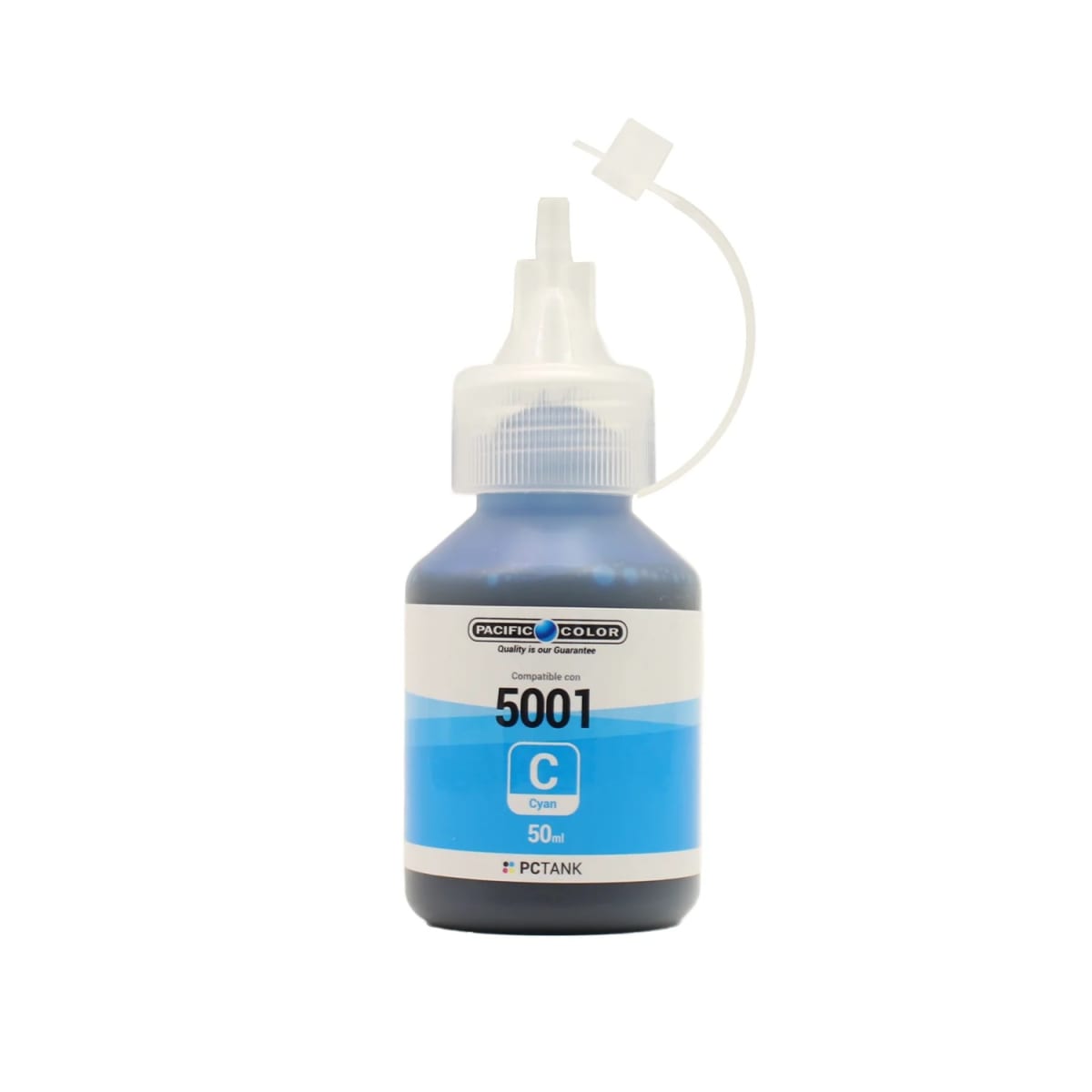 Botella De Tinta Alternativa Pacific Compatible Brother Dcpt220, T300, T310, T500W, T510W Bt5001C Cyan2