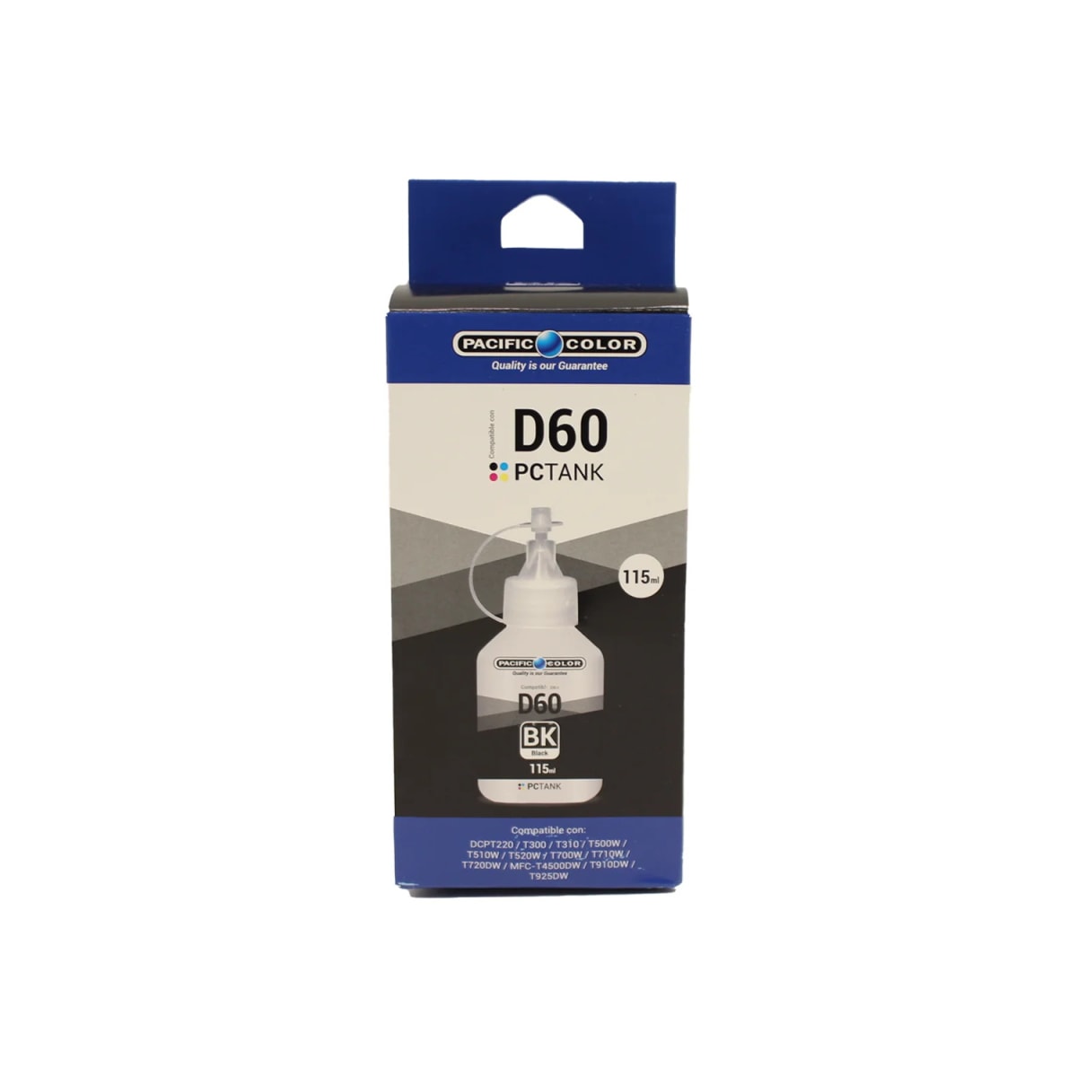 Botella De Tinta Alternativa Pacific Compatible Brother Dcp-T220/310/420W 115ml Negro 0