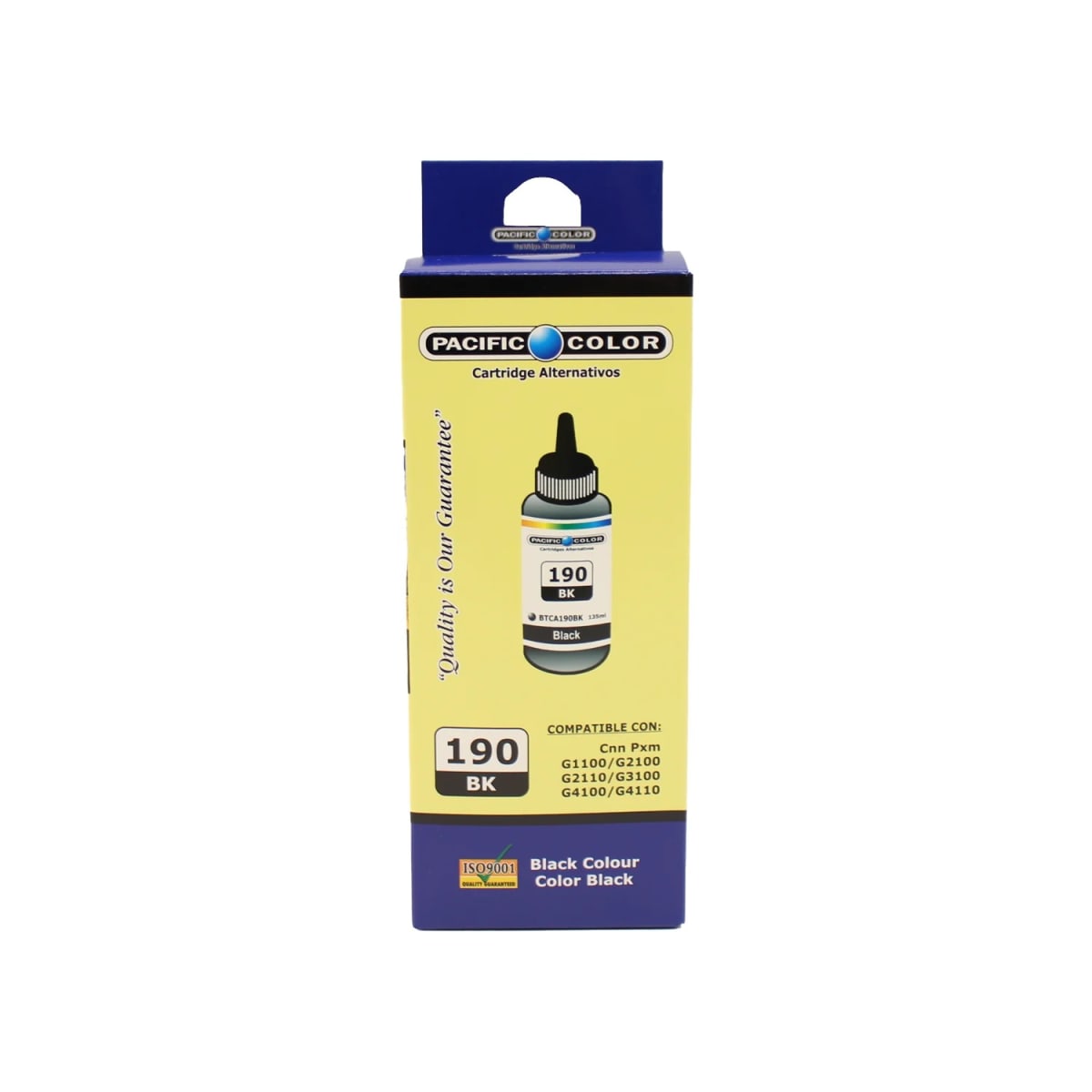 Botella De Tinta Alternativa Pacific Compatible Canon 190 G110/ G2100/ G3100 Negro 0