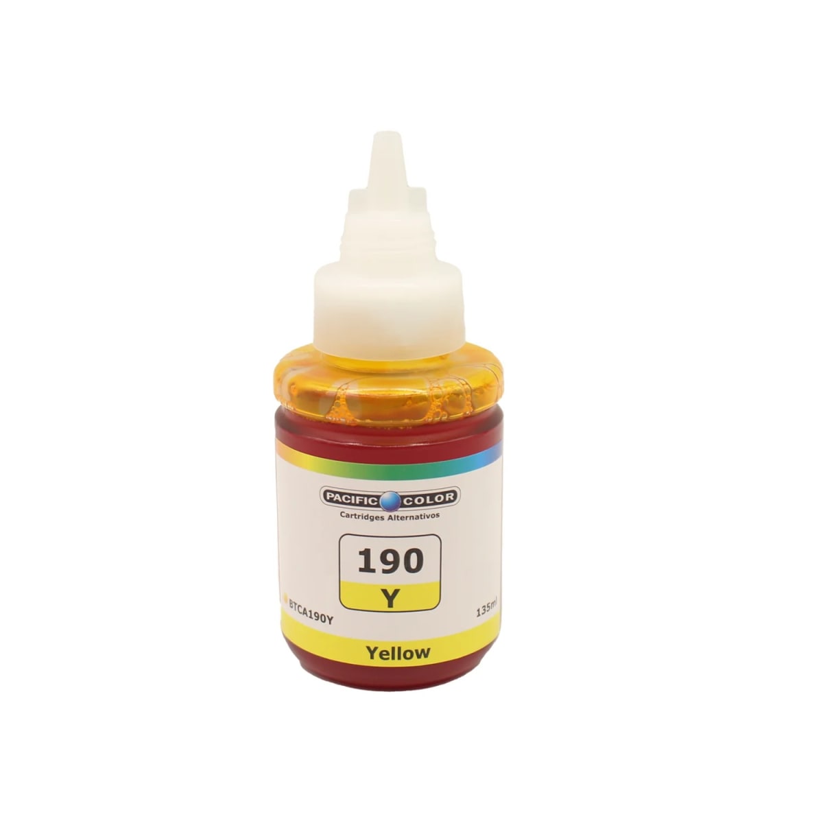 Botella De Tinta Alternativa Pacific Compatible Canon 190 G110/ G2100/ G3100 Amarillo2