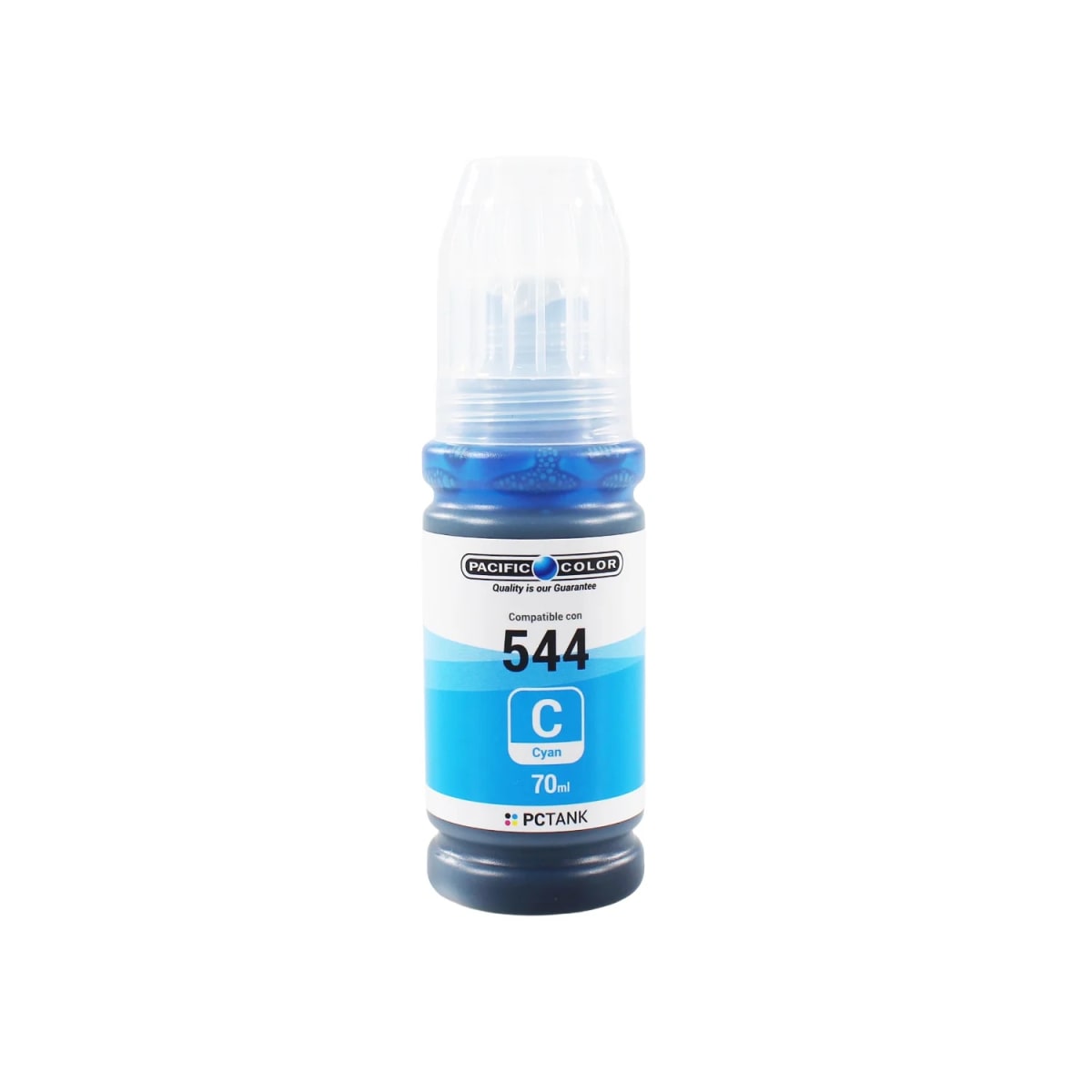 Pack X4 Botella De Tinta Alternativa Pacific T544 Compatible Epson L3110/ L3150 / L3210 / L32504