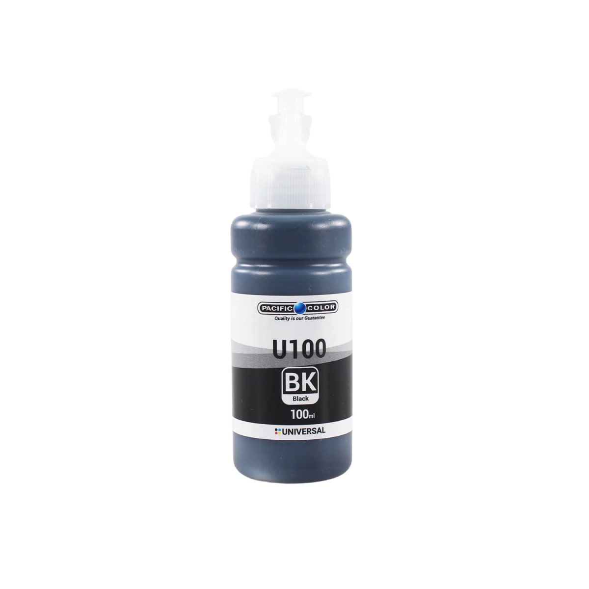 Botella de Tinta Alternativa Pacific U100BK Universal Compatible Canon / Epson /  HP Negro2
