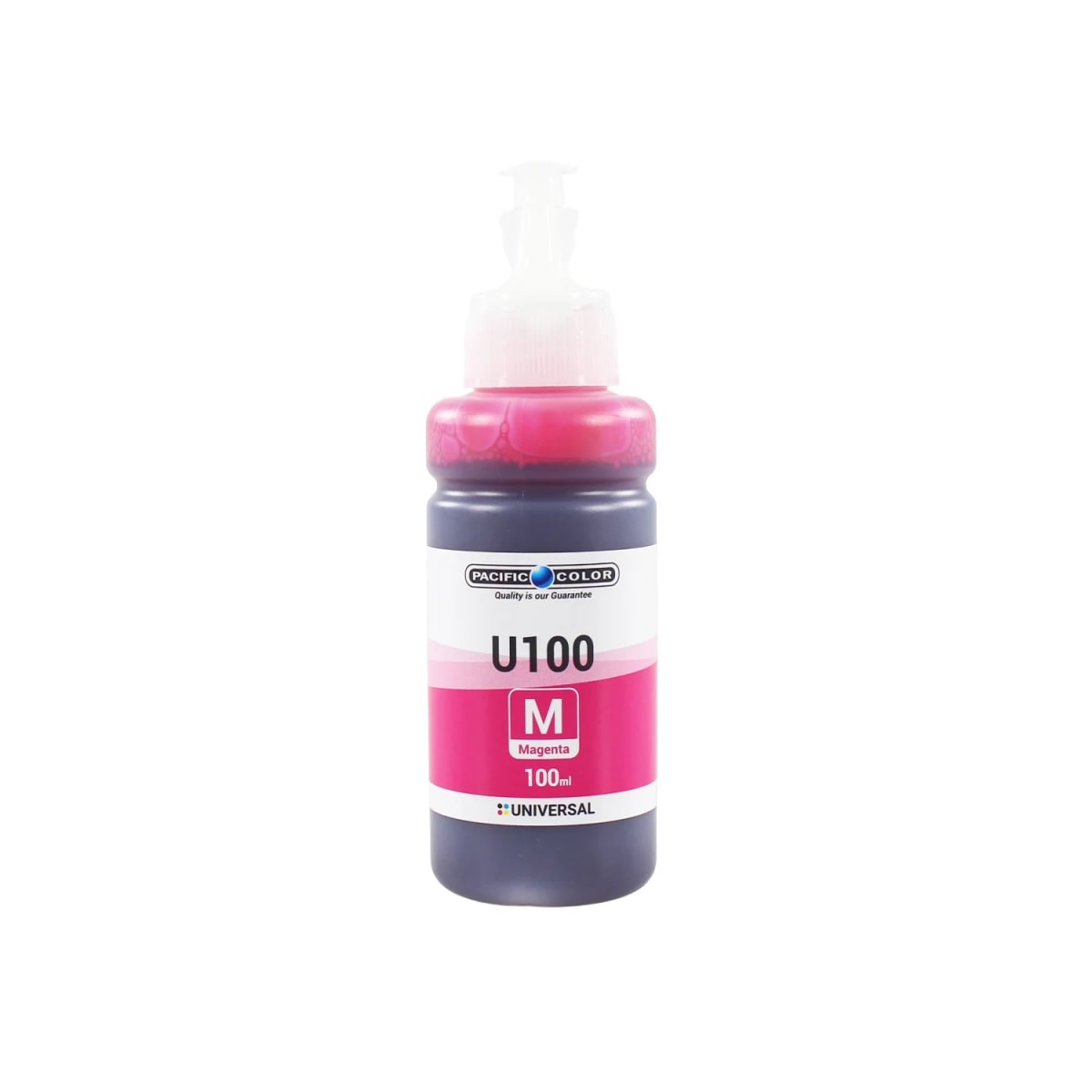Botella de Tinta Alternativa Pacific U100M Universal Compatible Canon / Epson / HP Magenta2
