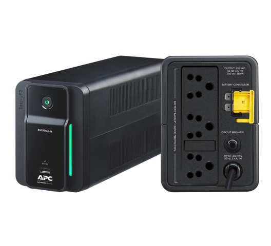 UPS APC EASY UPS BVX 700VA 360W 230V INTERACTIVO EN LINEA CARGA USB PUERTOS UNIVERSALES BVX700LUI-MS 0