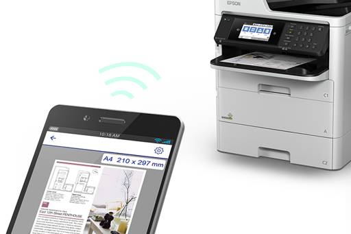 Impresora Multifuncional Epson Tinta Color Workforce Pro Wf-C579R 24Ppm Blanco Y Negro Wifi Lan4