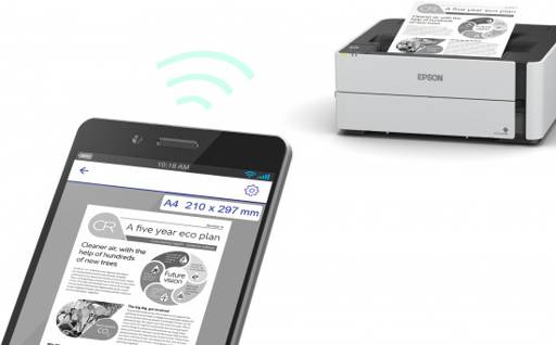 IMPRESORA EPSON TINTA MONOCROMÁTICA ECOTANK M1180 39 PPM RJ-45 WIFI USB 2.05