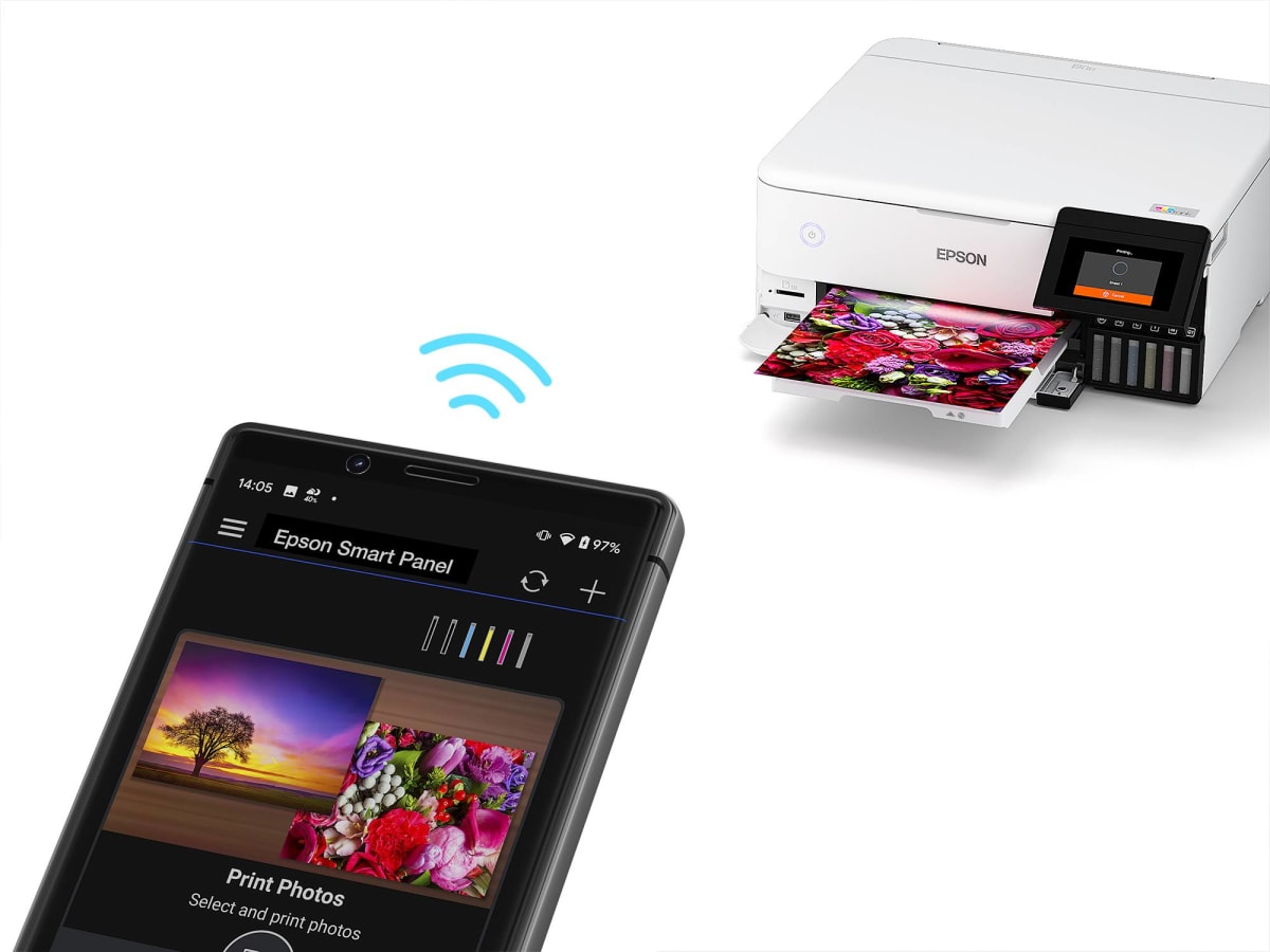 Impresora Fotografica Multifuncional Epson Tinta Color Ecotank L8160 Wifi Lan8