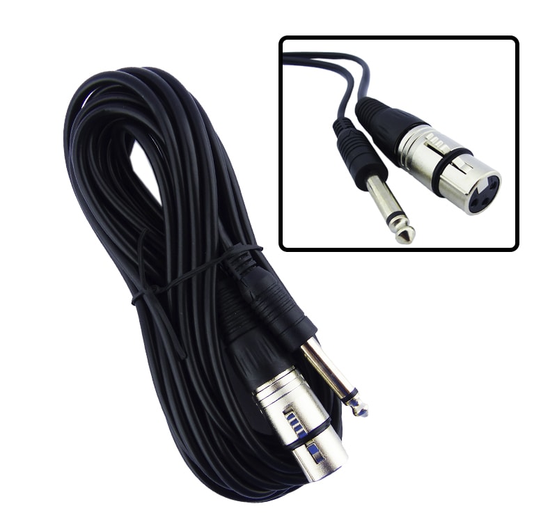 Cable De Micrófono Xlr A Jack 6.3mm 5 Metros 0
