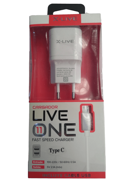 CARGADOR TIPO-C 2.1 / 1.0A X-LIVE 0