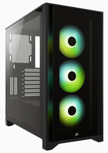 GABINETE GAMER CORSAIR ICUE 4000X RGB ATX MICRO ATX MINI-ITX VIDRIO TEMPLADO 0
