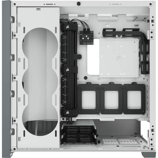 GABINETE GAMER CORSAIR 5000D AIRFLOW MID TOWER USB 3.1 x2 USB-C VIDRIO TEMPLADO BLANCO4