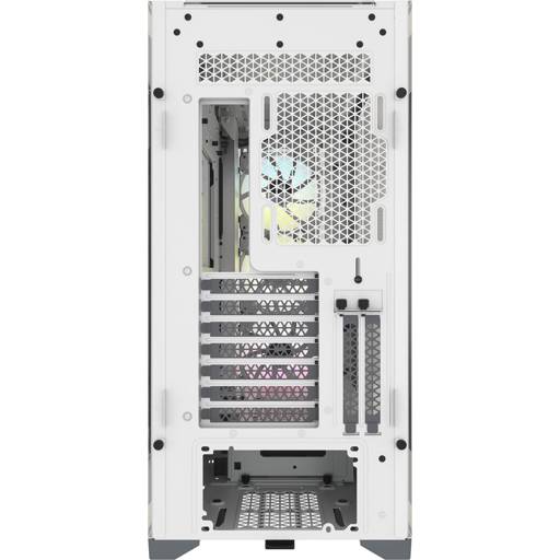 GABINETE GAMER CORSAIR ICUE 5000X RGB MID TOWER ATX EATX MINI-ITX USB 3.1 x2 USB-C x1 VIDRIO BLANCO6