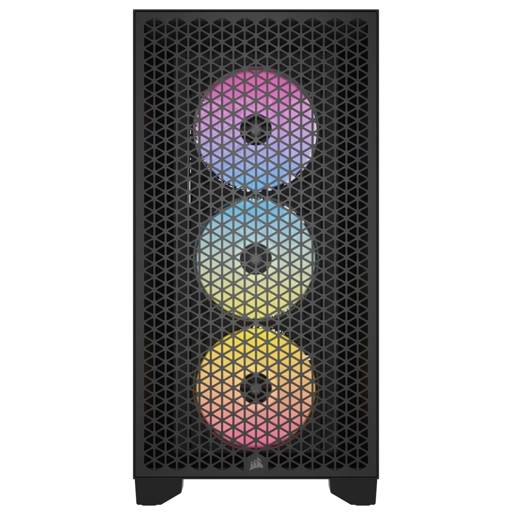 GABINETE GAMER CORSAIR AIRFLOW 3000D RGB AR120 X3 RGB 360MM ATX2