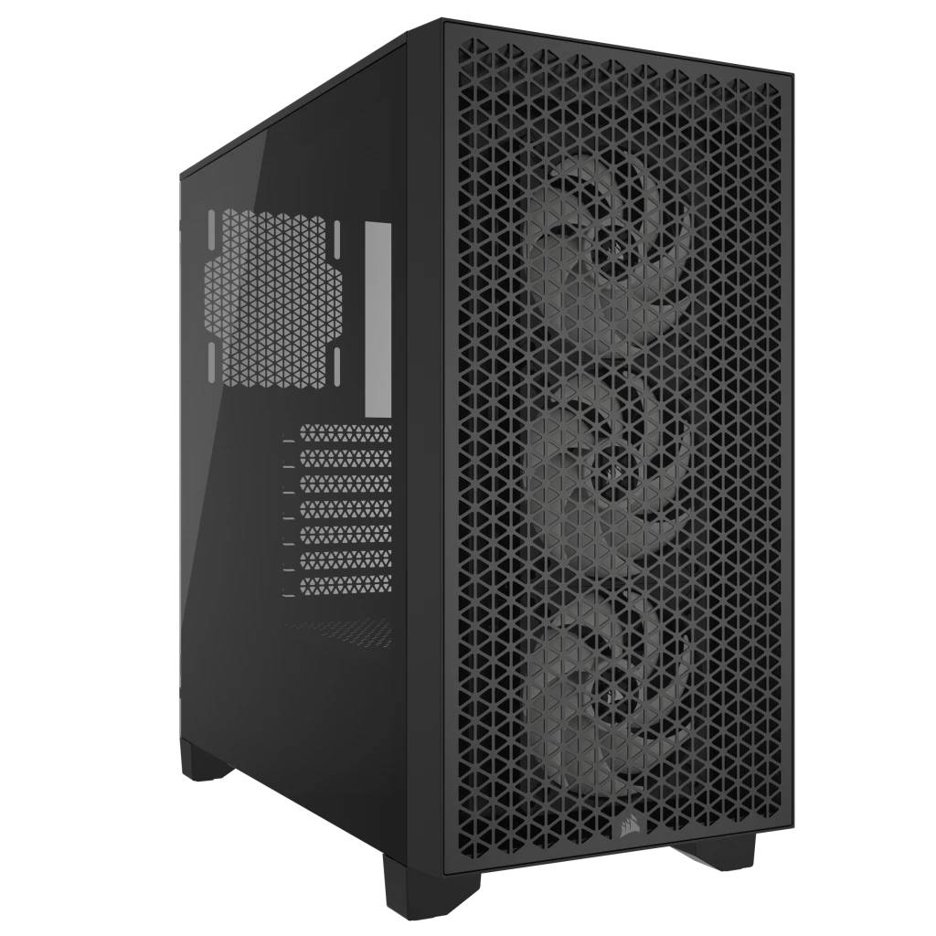 GABINETE GAMER CORSAIR AIRFLOW 3000D RGB AR120 X3 RGB 360MM ATX8