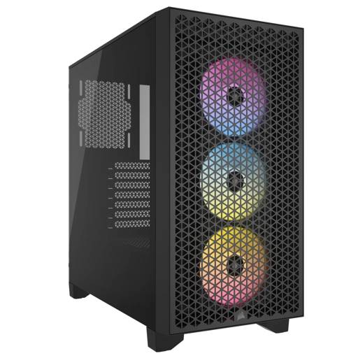 GABINETE GAMER CORSAIR AIRFLOW 3000D RGB AR120 X3 RGB 360MM ATX 0