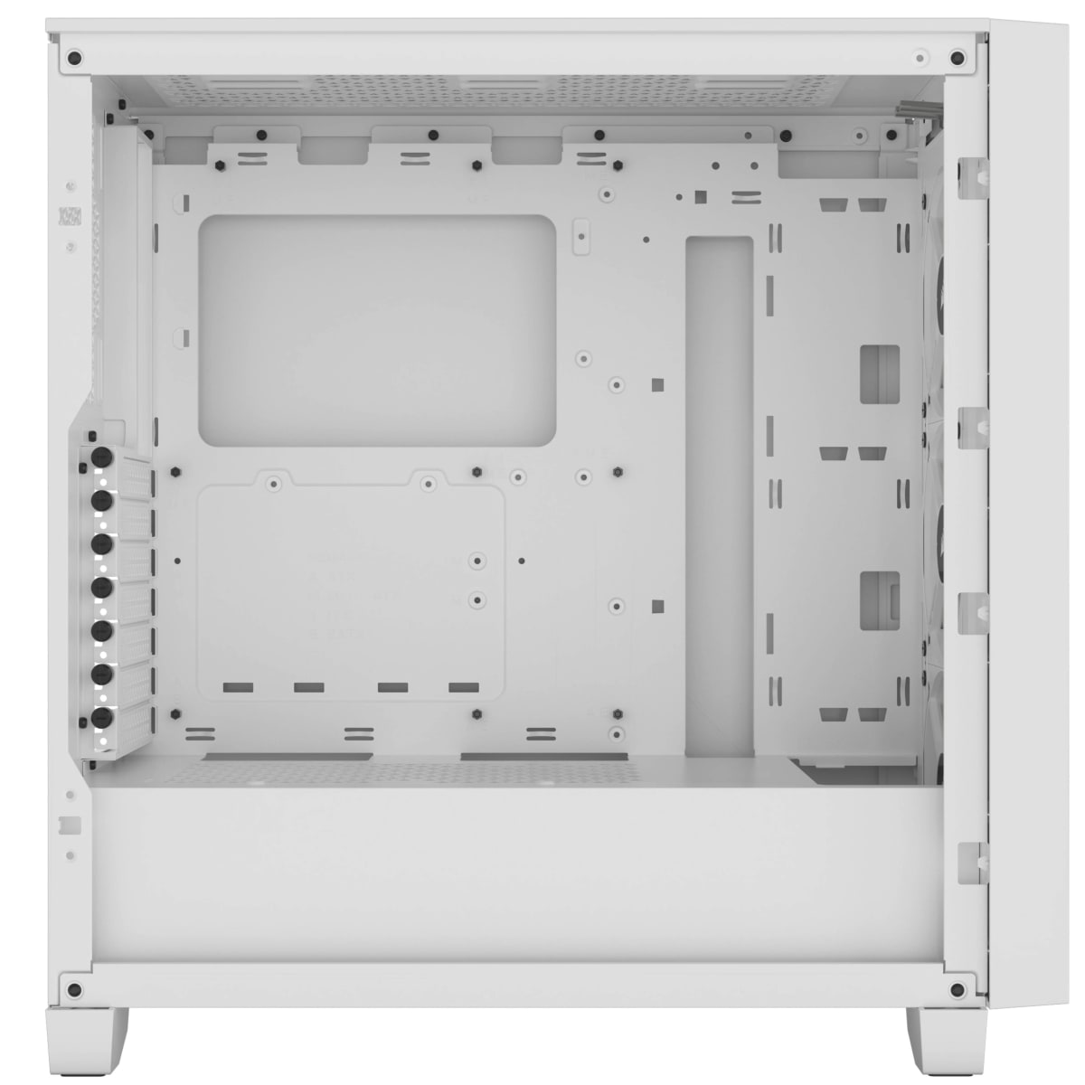 GABINETE GAMER CORSAIR AIRFLOW 3000D RGB AR120 X3 RGB 360MM ATX BLANCO7