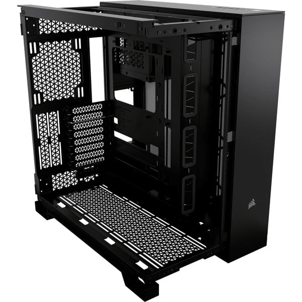 GABINETE GAMER CORSAIR DOS CÁMARAS 6500X AIRFLOW USB-C x1 USB 3.2 x4 ATX EATX7
