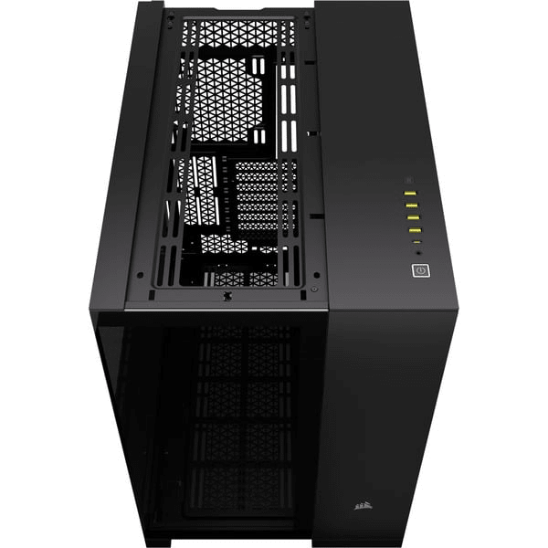 GABINETE GAMER CORSAIR DOS CÁMARAS 6500X AIRFLOW USB-C x1 USB 3.2 x4 ATX EATX10