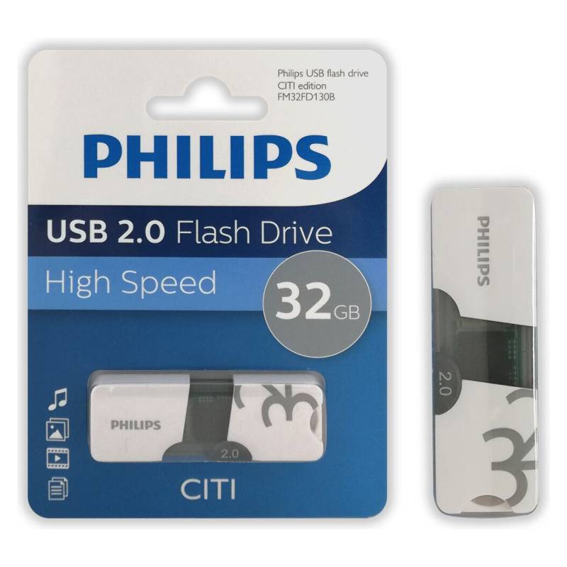 PENDRIVE PHILIPS CITI 32GB USB 2.0 0