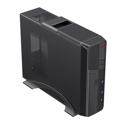 Gabinete Clio Slim S-605 Micro Atx/Mini Itx 2 Usb 2.0 Fuente 500W 0
