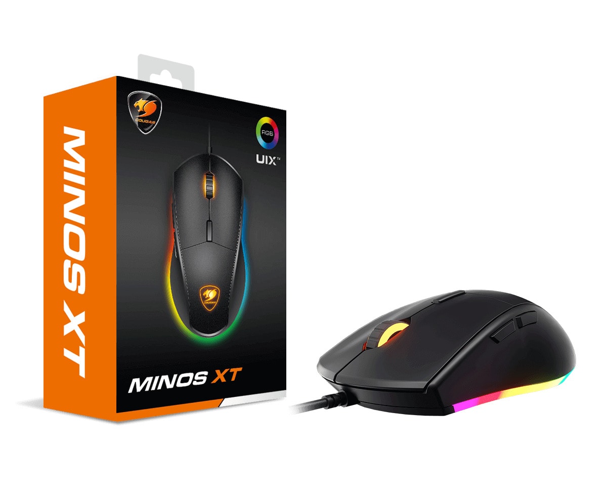 MOUSE GAMER COUGAR RGB MINOS XT 6 BOTONES 4000DPI3