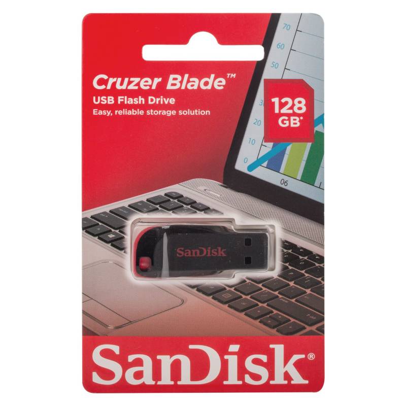 PENDRIVE SANDISK CRUZER BLADE 128GB 0