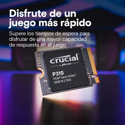 Unidad Ssd Crucial P310 1Tb M.2 2230 Pci-E 4.0 X4 7100Mb/S Lec 6000Mb/S5