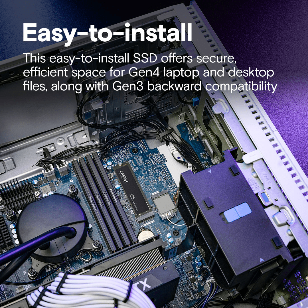 Unidad Ssd Crucial P310 1Tb M.2 2280 Nvme Pcie 4.0 X4 Lec 7100 Mb/S Esc 6000Mb/S4