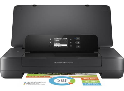 IMPRESORA HP PORTÁTIL OFFICEJET 200 TINTA 17PPM USB 2.0 WIFI A4/LEGAL8