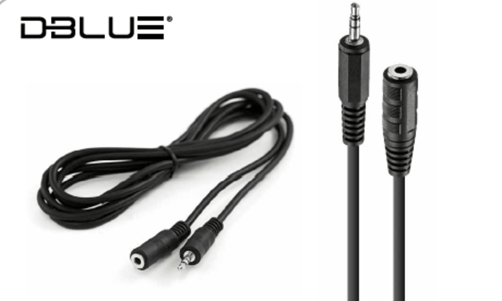 CABLE EXTENSOR DE AUDIO DBLUE DBGC160 3.5MM 3M MACHO A HEMBRA 0