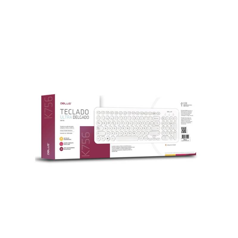 TECLADO ULTRA DELGADO USB DBLUE DBK7562
