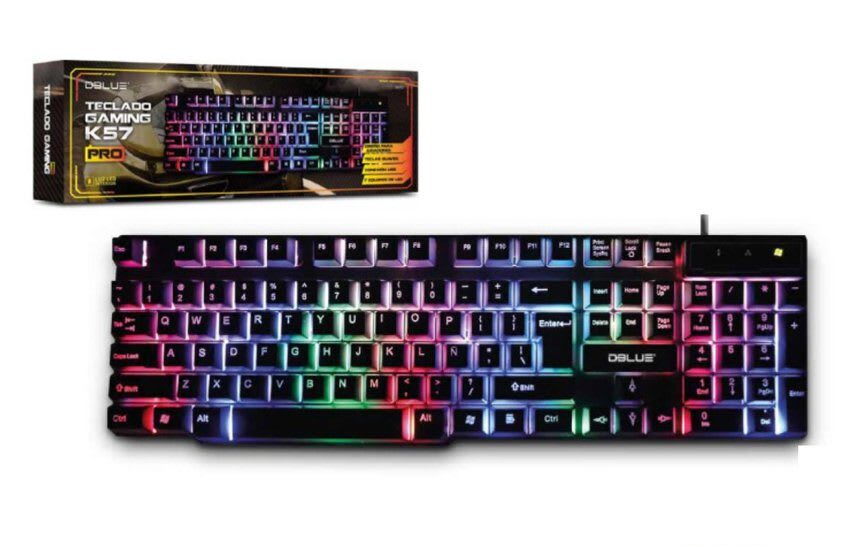 TECLADO GAMER PRO DBLUE K57 RETROILUMINADO DBK757 0
