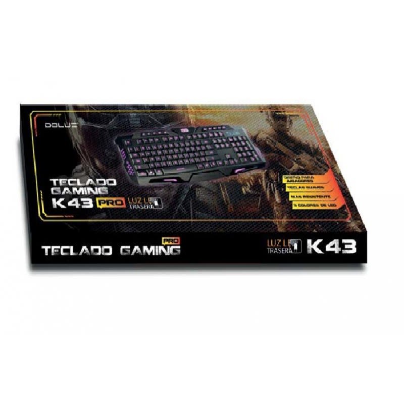 TECLADO GAMER PRO DBLUE K43 RETROILUMINADO DBKG9513