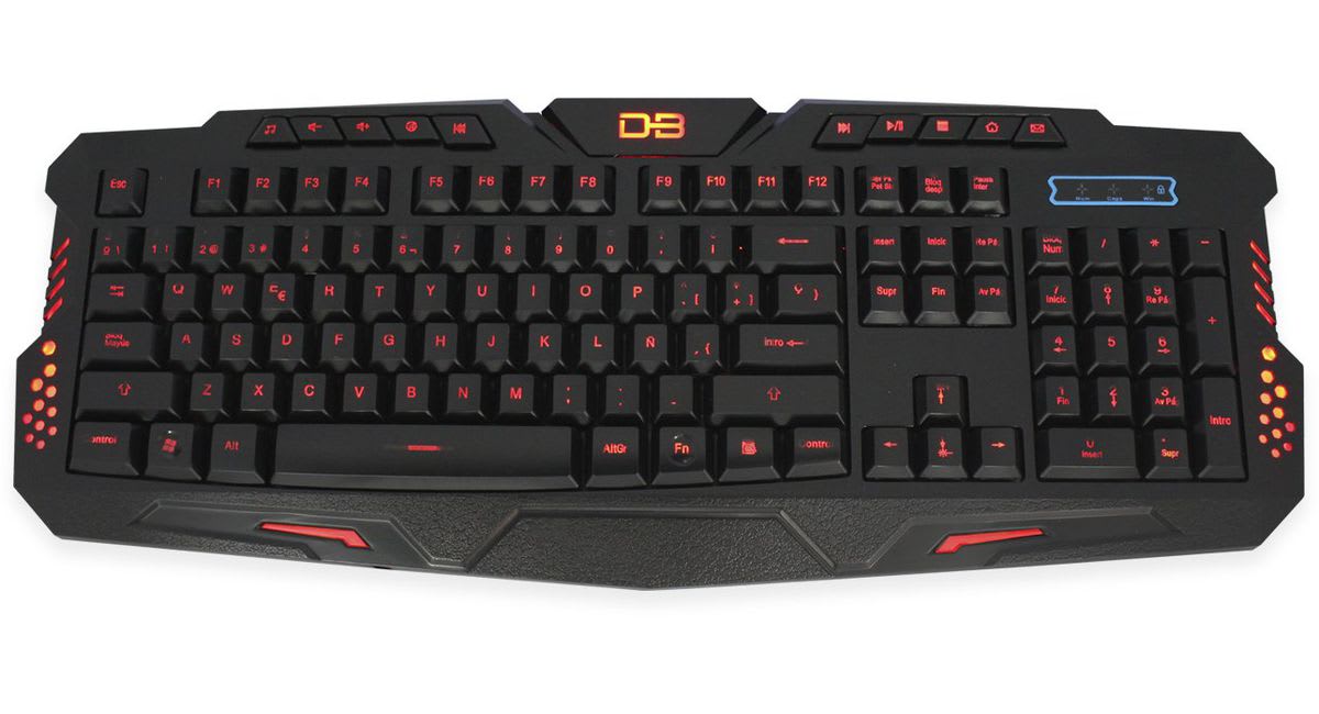 TECLADO GAMER PRO DBLUE K43 RETROILUMINADO DBKG9512