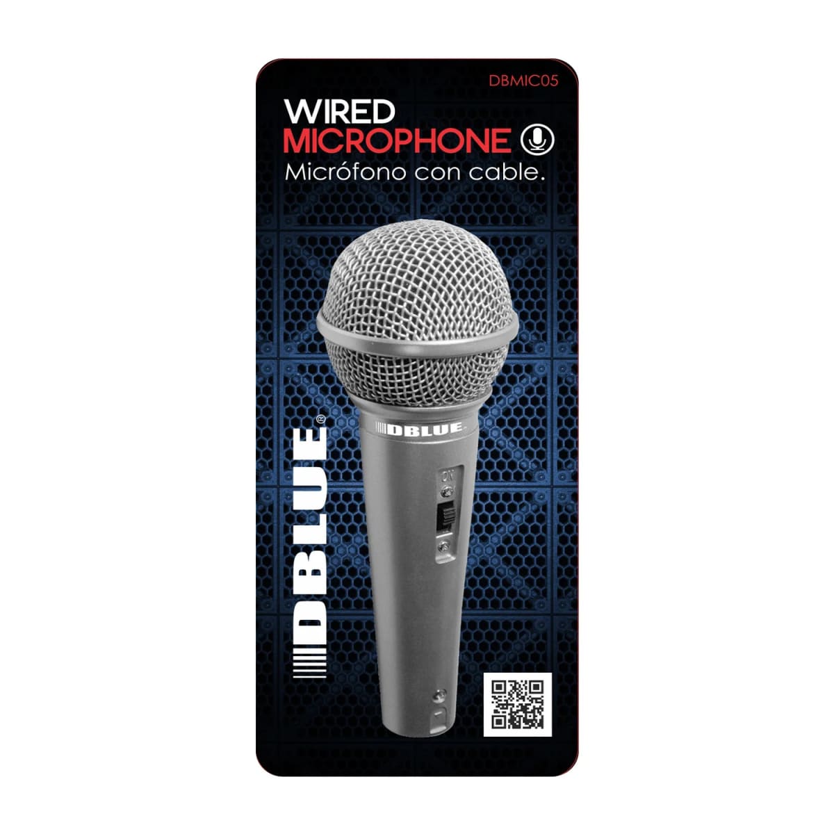 Micrófono Dblue Unidireccional 100Mhz-140Mhz 1.8 Metros Cable3