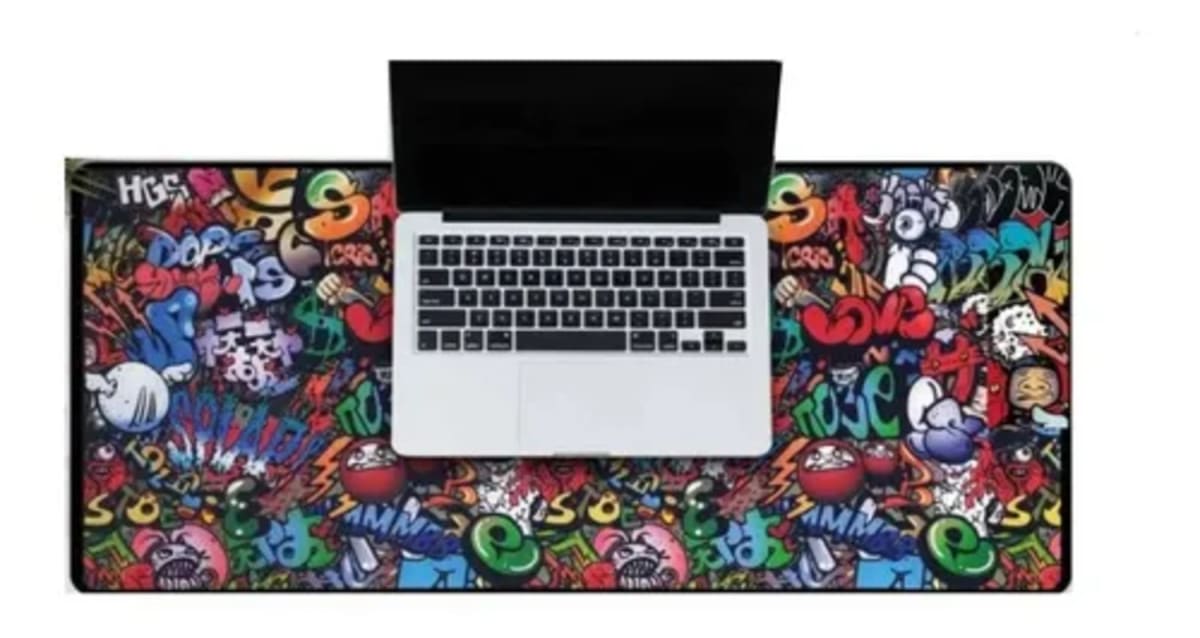 MOUSE PAD DISEÑO GRAFFITI DE 90X40CMX2MM DBLUE DBMP011 0
