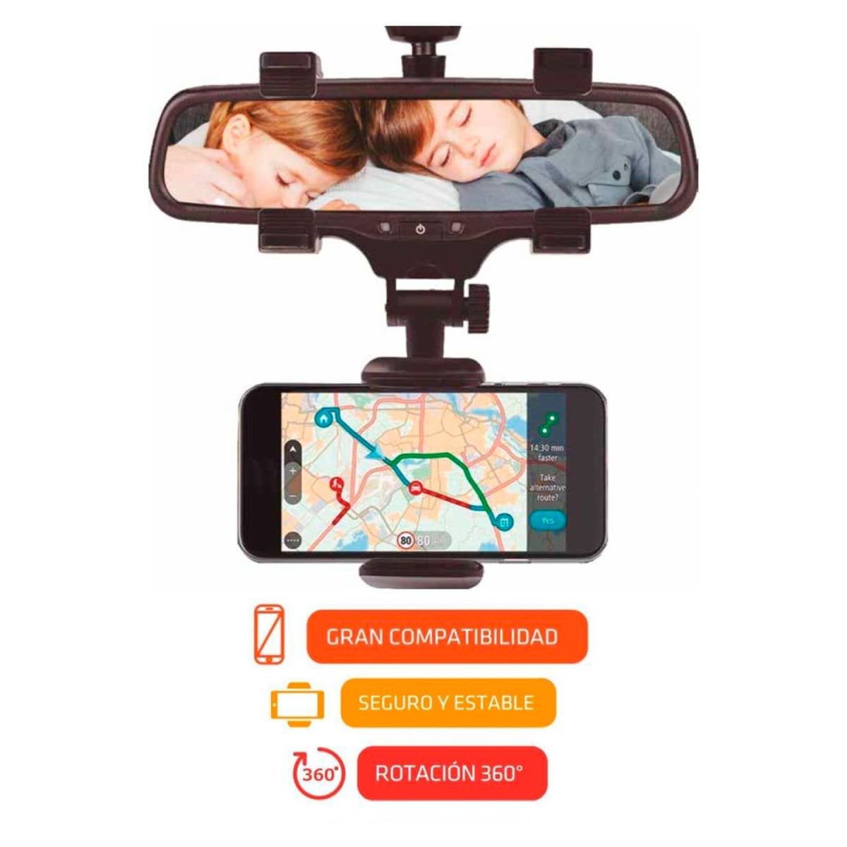 Soporte Celular Espejo Retrovisor Dblue Dbsc0523