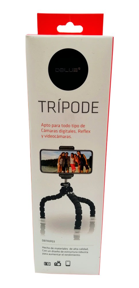 TRIPODE FLEXIBLE PARA CELULARES DBLUE DBTRIP03 0