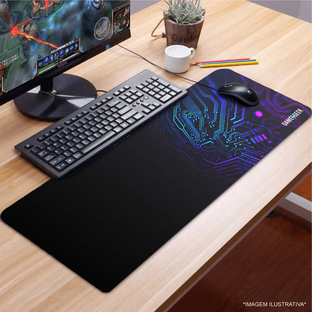 Mouse Pad Gamer Xl 90x40x3mm Game Geek Negro2