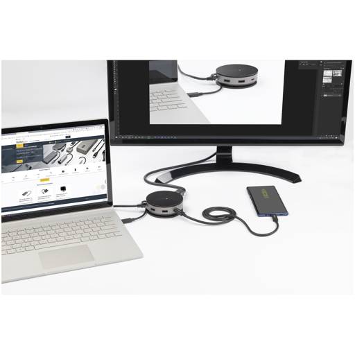 DOCKING STATION STARTECH.COM USB-C A HDMI x1 DISPLAY PORT x1 VGA USB 3.2 x2 75W PD RJ-45 GIGABIT5