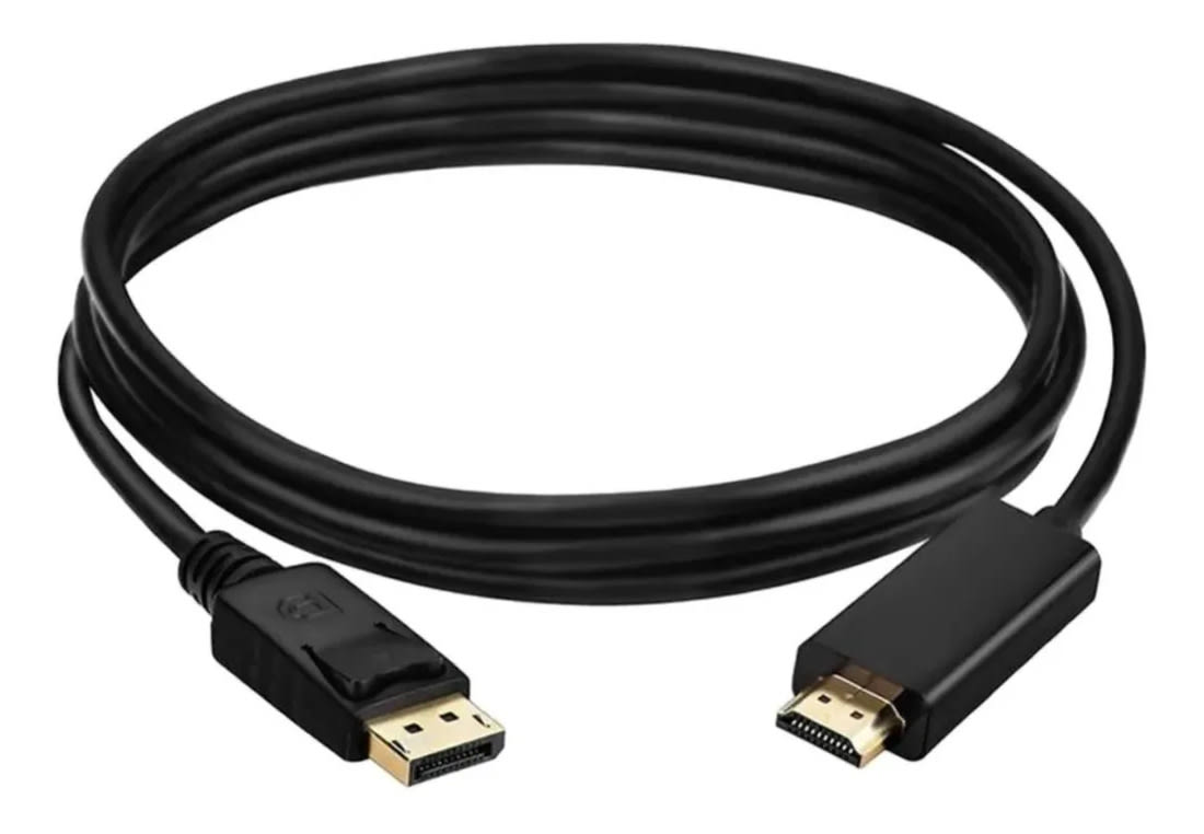 Cable Display Port Macho A Hdmi Macho 1.8 Metros Negro 0