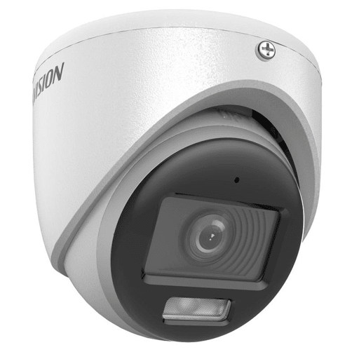 CÁMARA DE SEGURIDAD HIKVISION TURBO HD 2 MPX COLOR VU C/AUDIO IR 20MTS 3K2