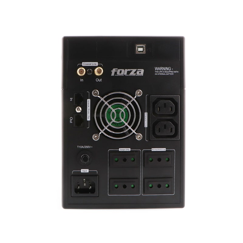 UPS INTERACTIVA FORZA FX-1500LCD-C 1500VA 840W ONDA SENOIDAL INDICADOR LCD USB3