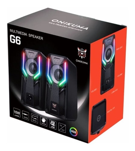 Parlantes Gamer Onikuma G6 Rgb Pc Notebook3